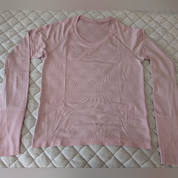 Lululemon Swiftly Tech Long Sleeve, Race Length, Pink, Size 8 - Picture 1 of 6
